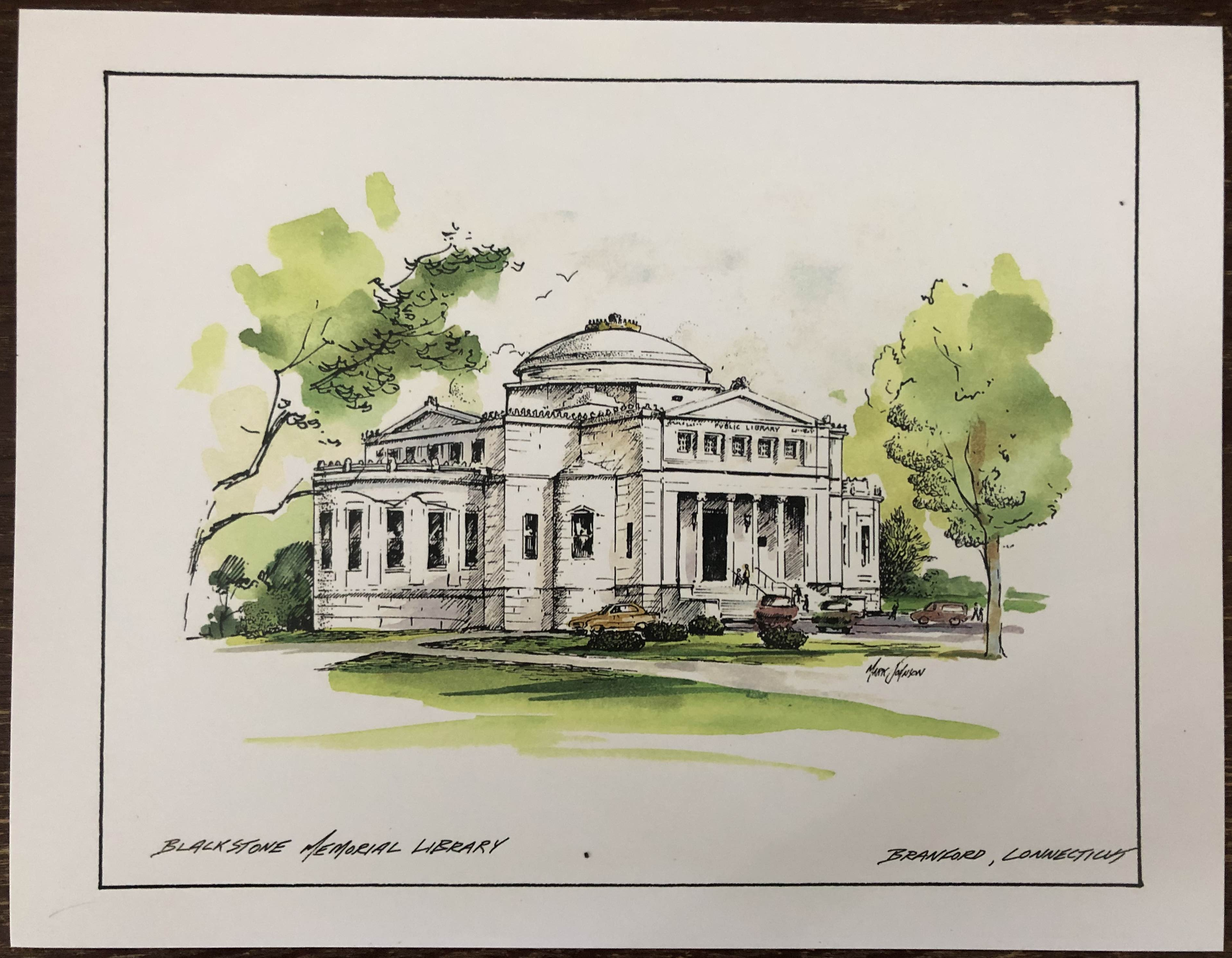 Blackstone Memorial Library by Mark Johnson (8 ½" x 11") Blackstone Memorial Library by Mark Johnson (8 ½" x 11")