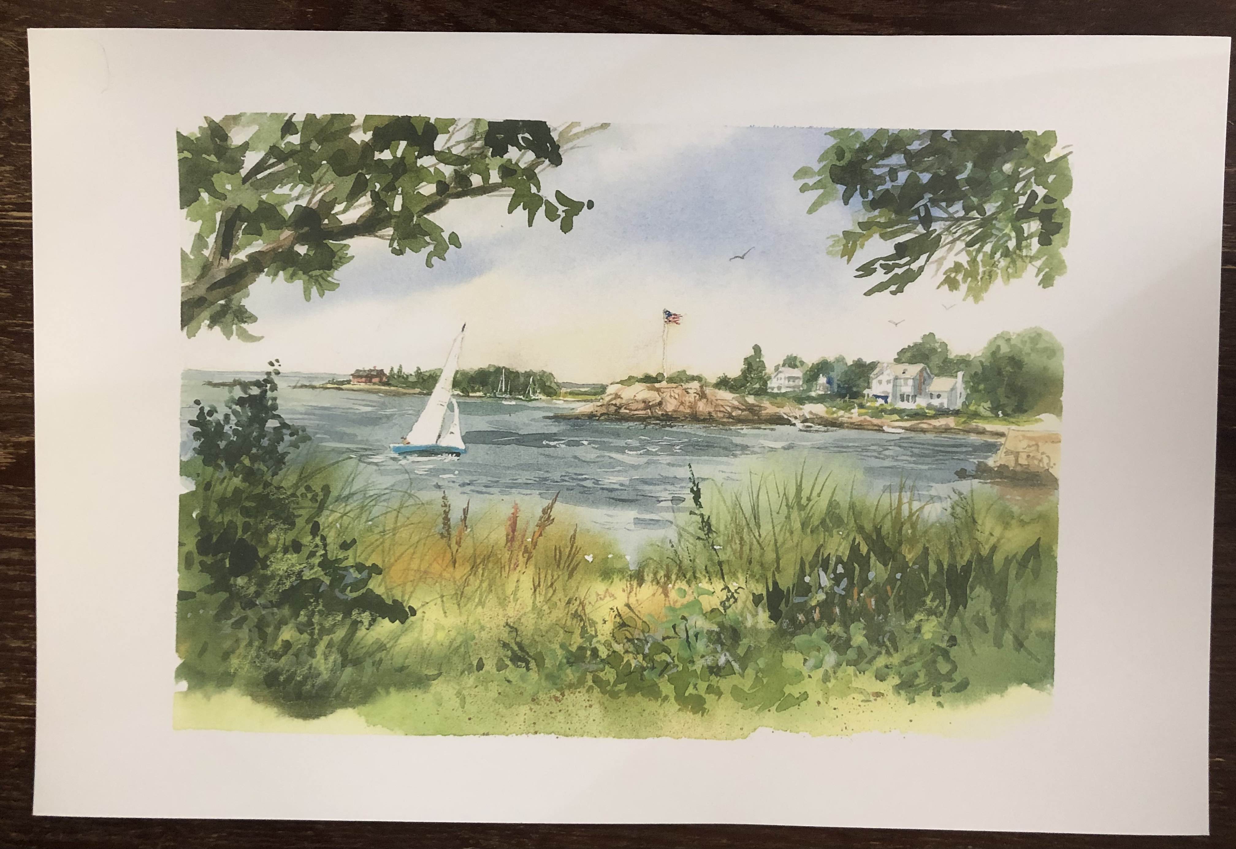 Branford River by Mark Johnson (12" x 18") Branford River by Mark Johnson (12" x 18")