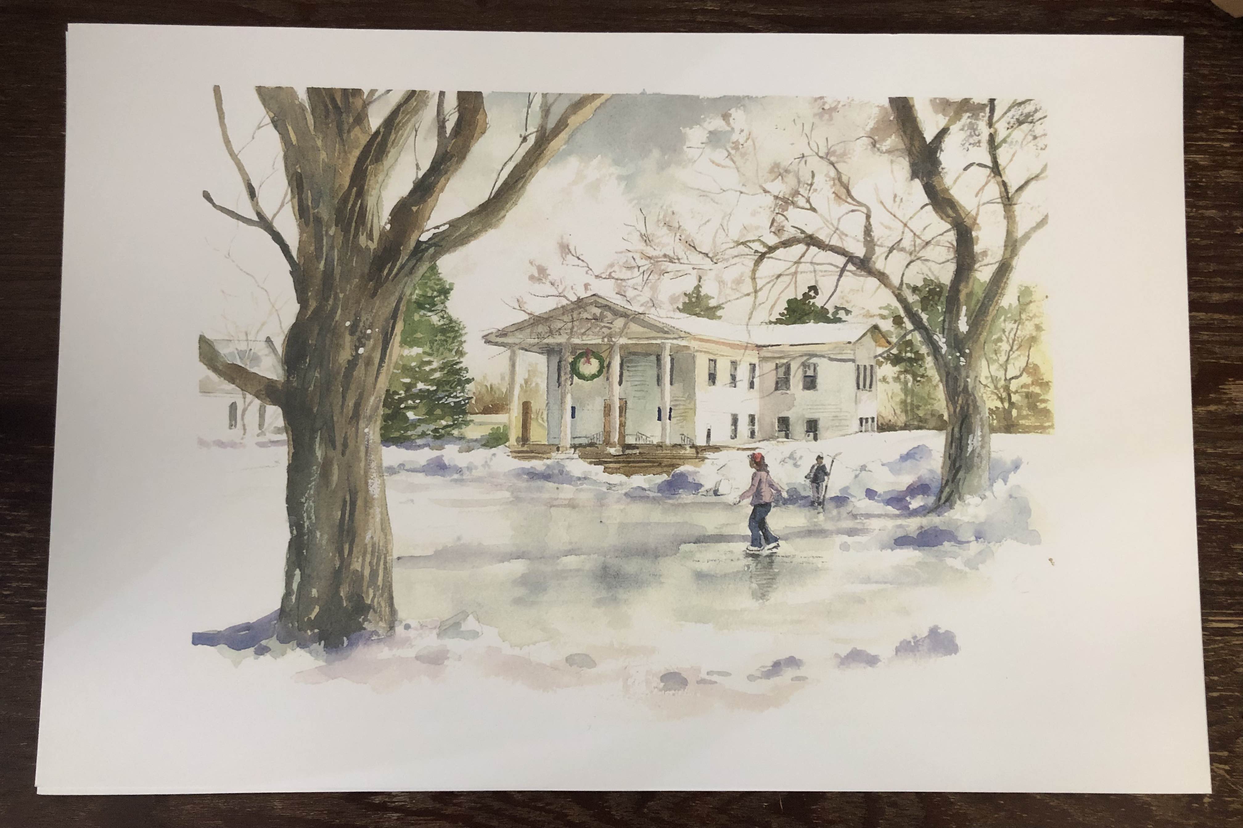 Branford's Winter Wonderland by Mark Johnson (12" x 18") Branford's Winter Wonderland by Mark Johnson (12" x 18")