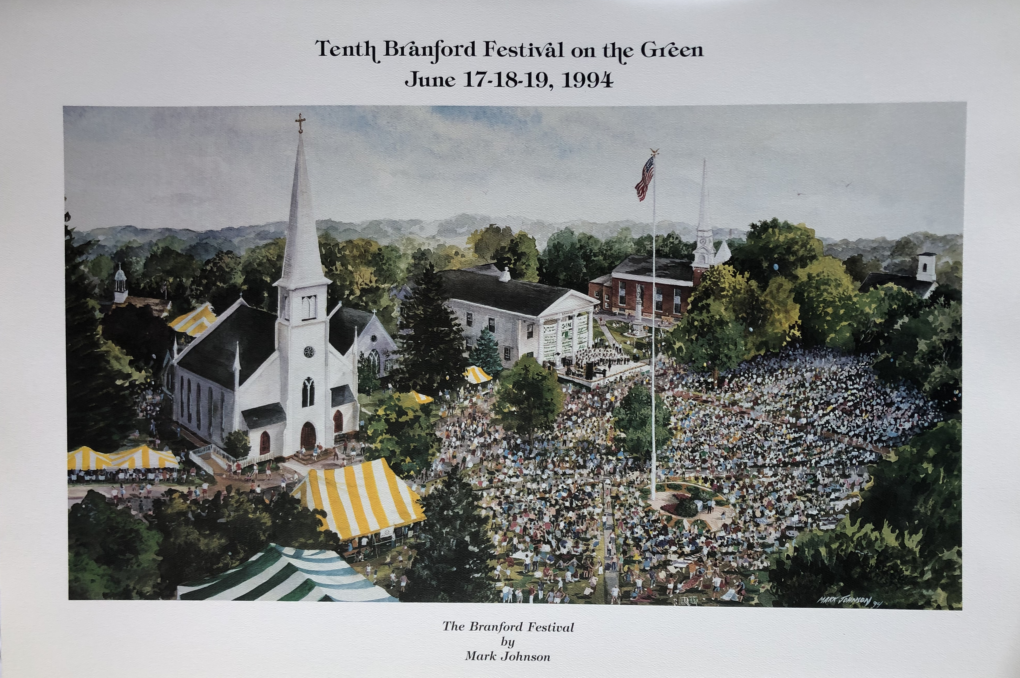 The Branford Festival (1994) by Mark Johnson (22" x 32")